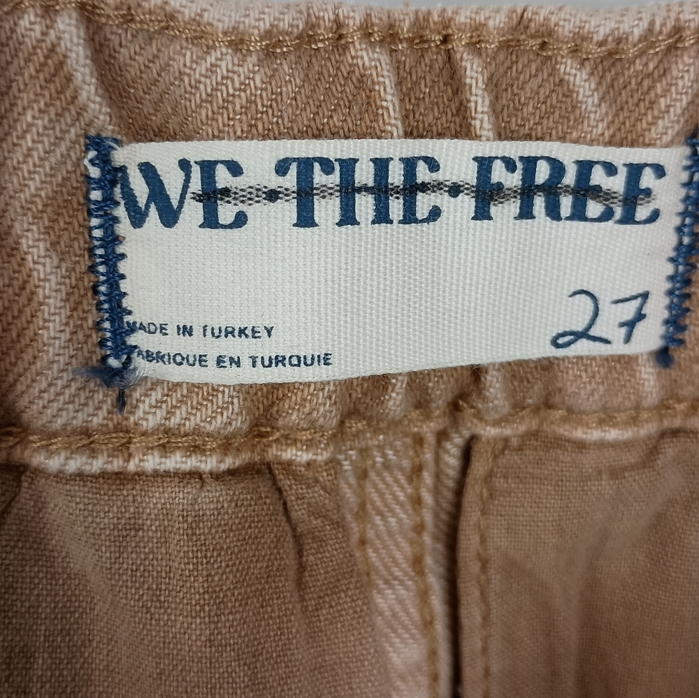 Free People Tan Wide Leg Jeans - Picture 9 of 10